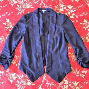Charlotte Russe Cobalt Blue Cropped Open Front Blazer XS